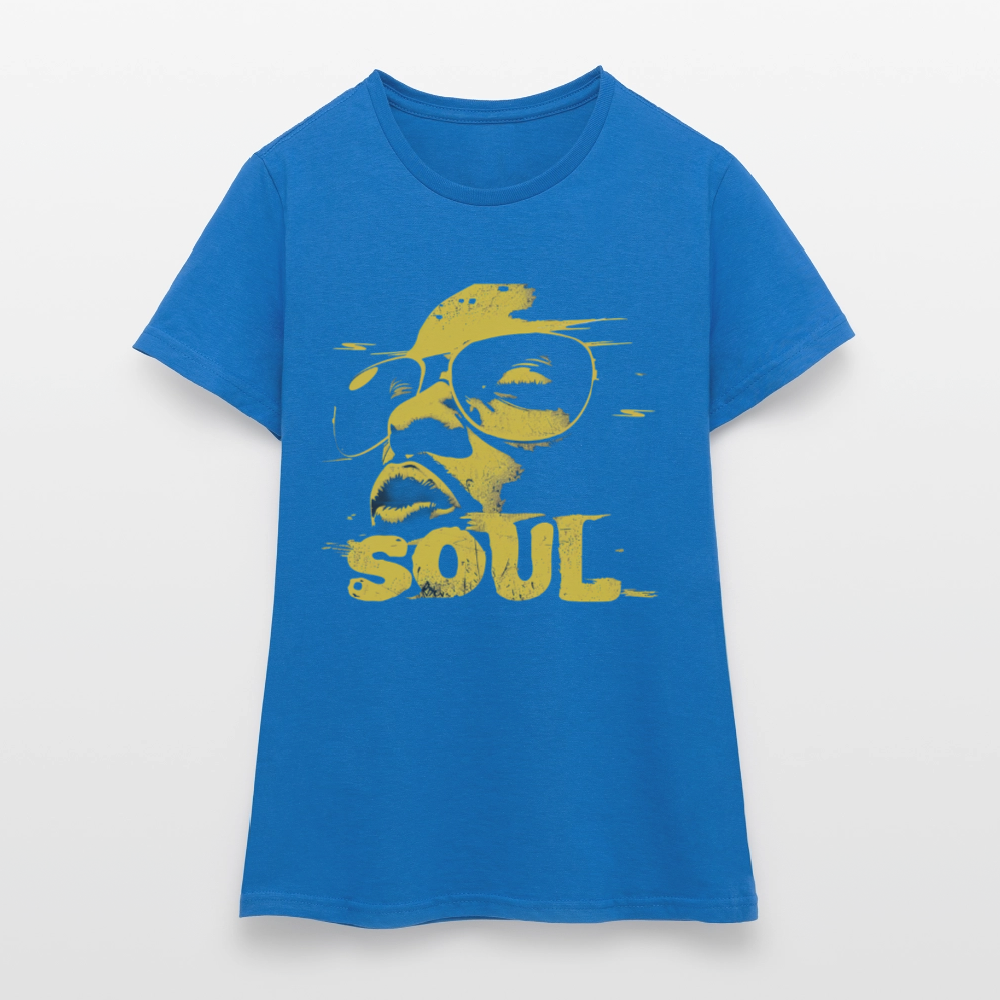 Funky Soul, T-shirt dam - royalblå