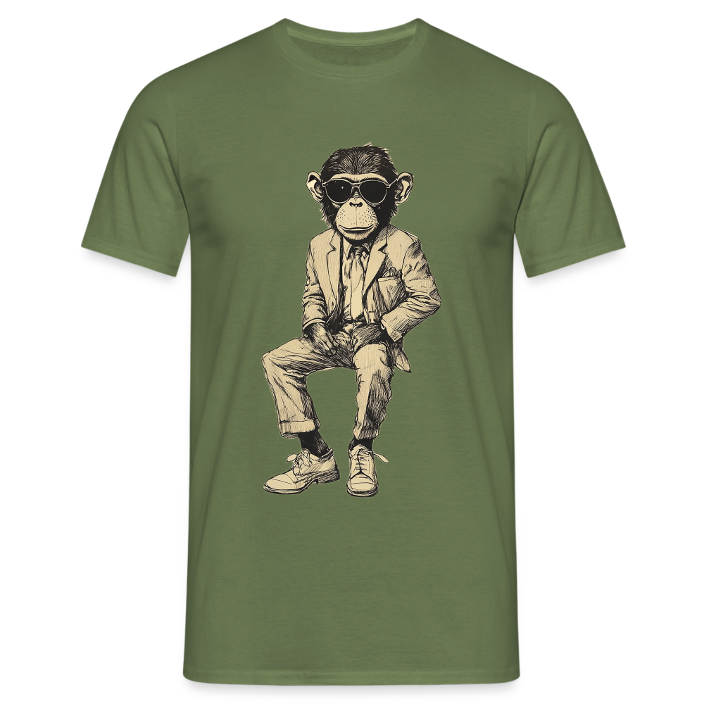 Mod Monkey, T-shirt herr - Militärgrön