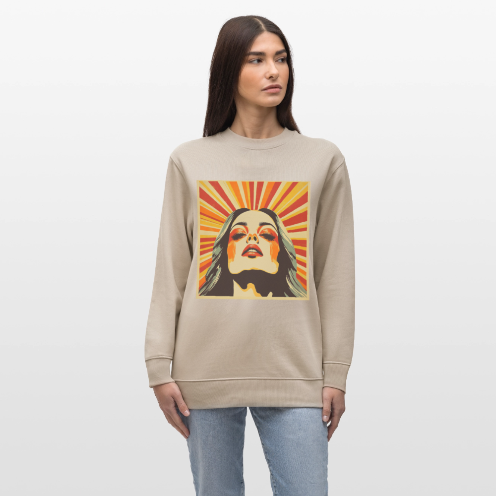 Sun Girl, Ekologisk sweatshirt CHANGER unisex från Stanley/Stella - beige