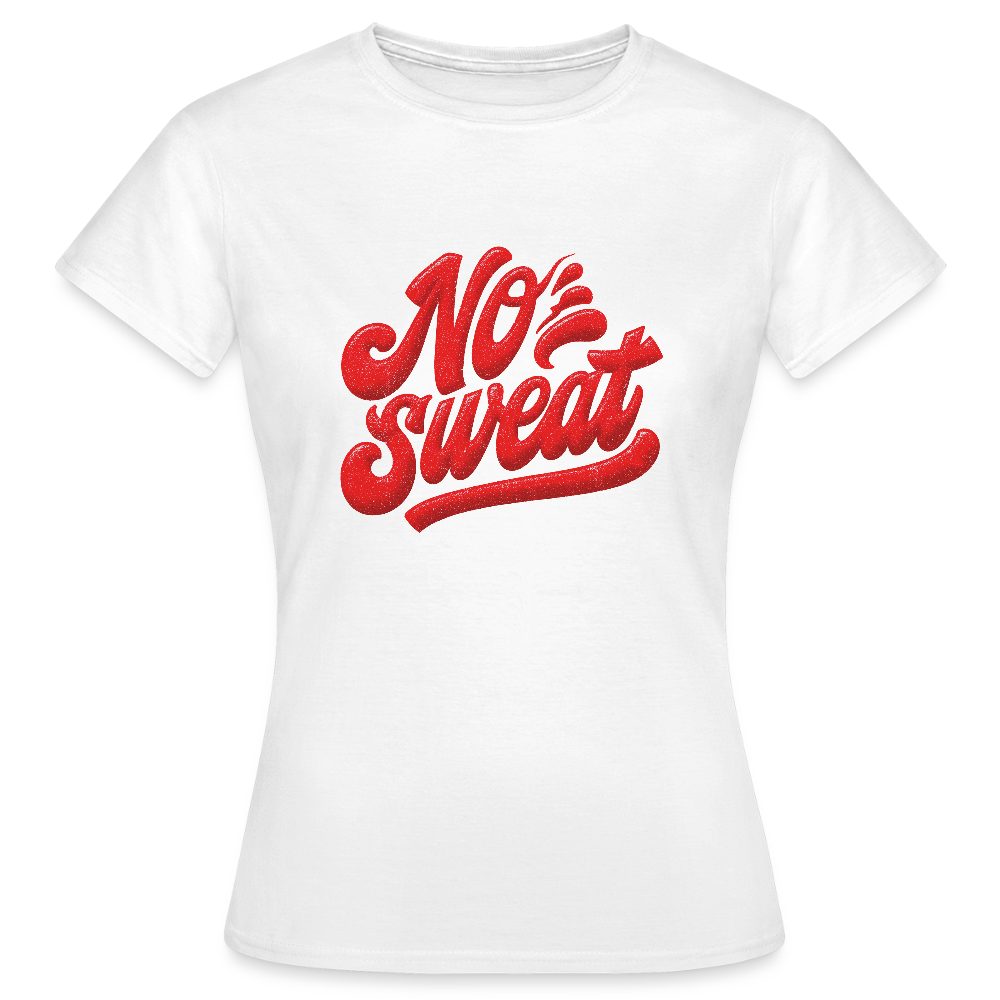 No Sweat, T-shirt dam - vit