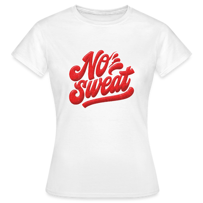 No Sweat, T-shirt dam - vit