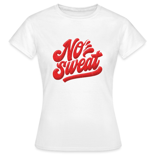 No Sweat, T-shirt dam - vit