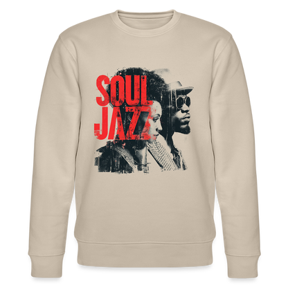 The Essence of Soul Jazz, Ekologisk sweatshirt CHANGER unisex från Stanley/Stella - beige