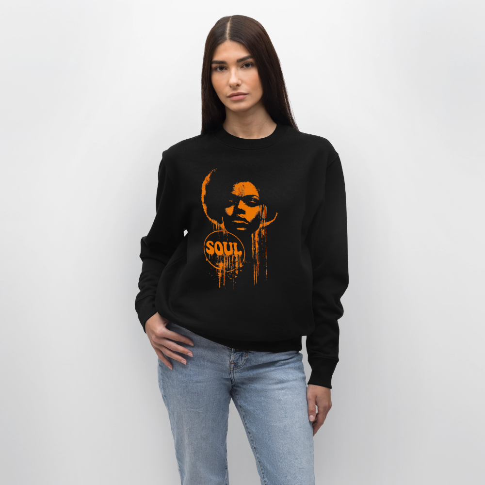 SOUL GLOW, Ekologisk sweatshirt CHANGER unisex från Stanley/Stella - svart