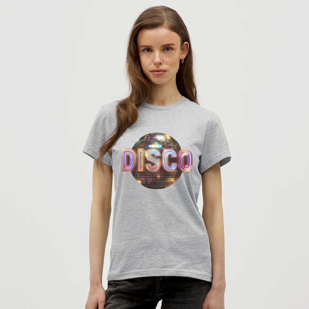 Disco Dreamscape, T-shirt dam - gråmelerad