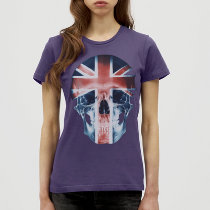 God Save the Skull, T-shirt dam - mörklila