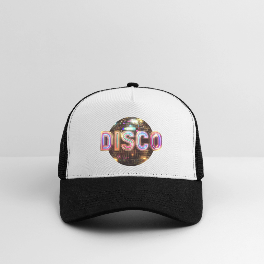Disco Dreamscape, Trucker Cap - vit/svart