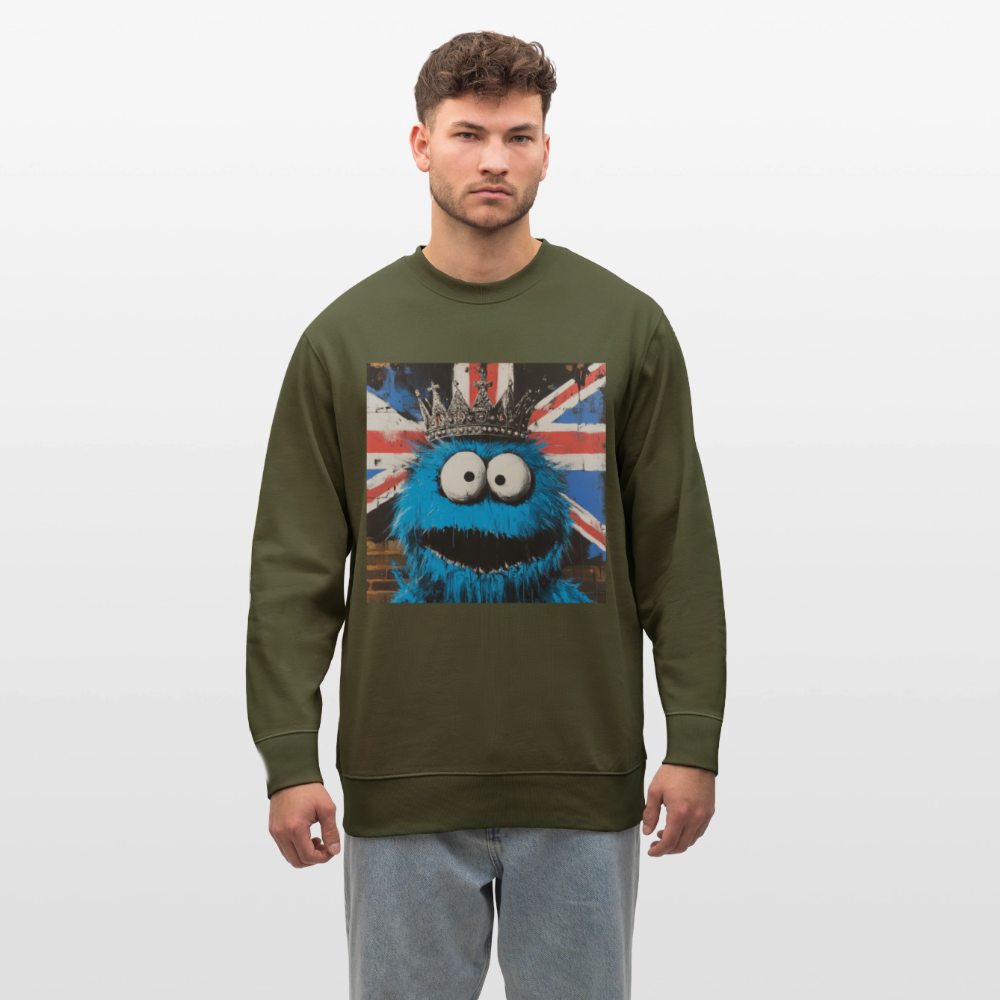 Monsters & Monarchs, Ekologisk sweatshirt CHANGER unisex från Stanley/Stella - kaki