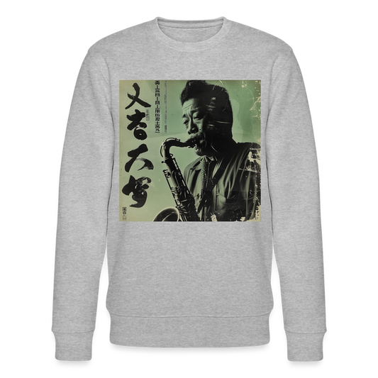 Live Mount Fuji Jazzcafé, Ekologisk sweatshirt CHANGER unisex från Stanley/Stella - gråmelerad