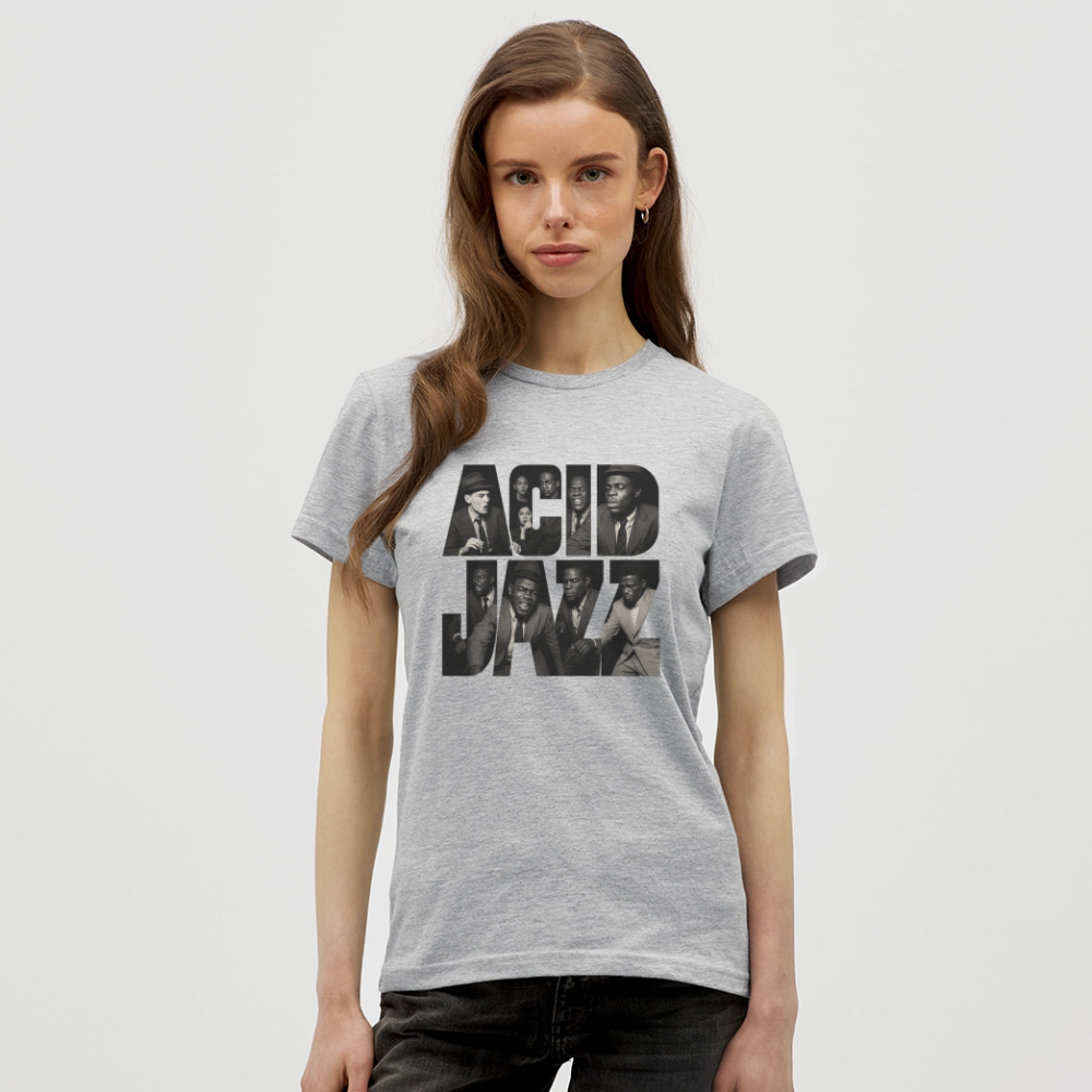 80s Club Jazzdance, T-shirt dam - gråmelerad