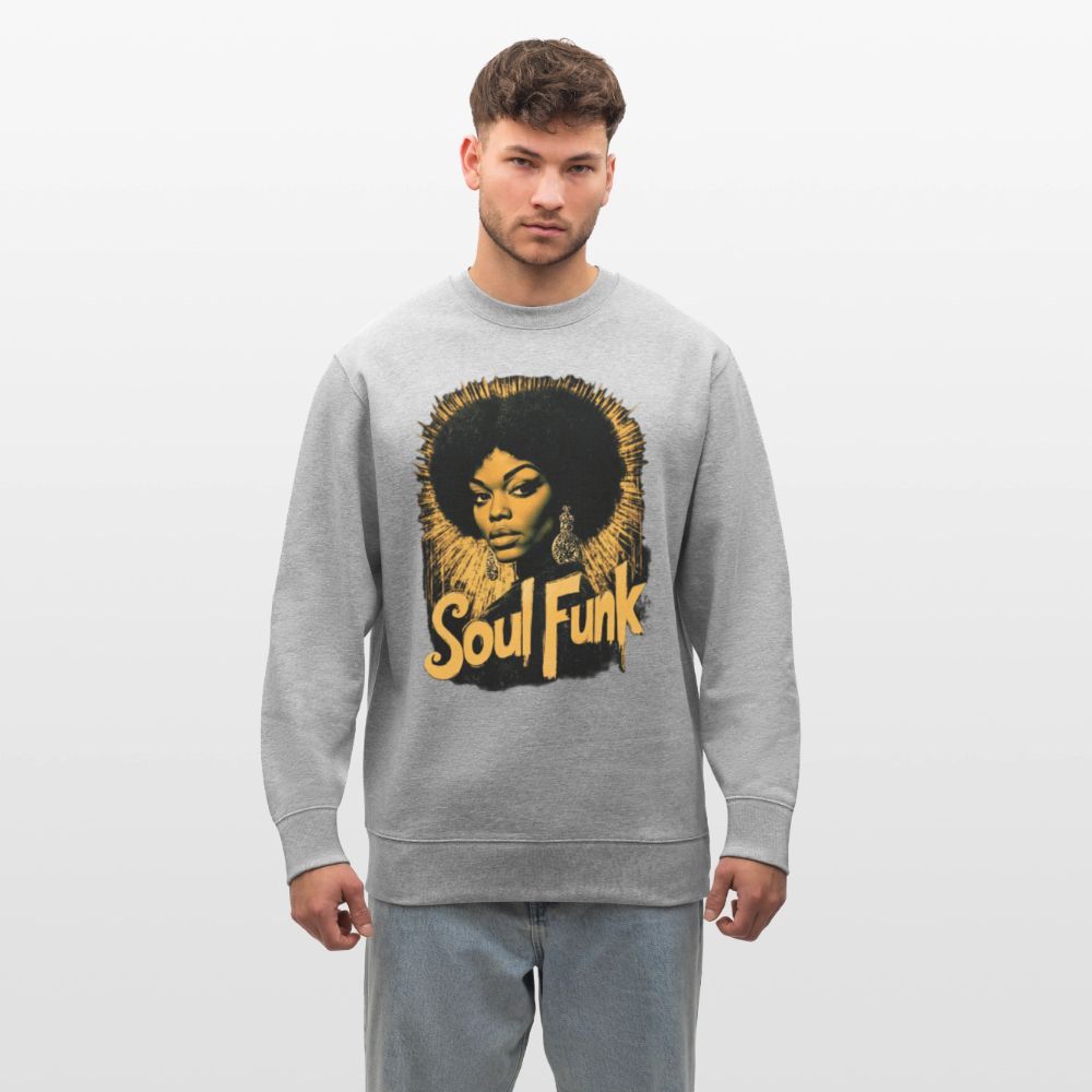 Soul Funk, Ekologisk sweatshirt CHANGER unisex från Stanley/Stella - gråmelerad