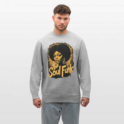 Soul Funk, Ekologisk sweatshirt CHANGER unisex från Stanley/Stella - gråmelerad