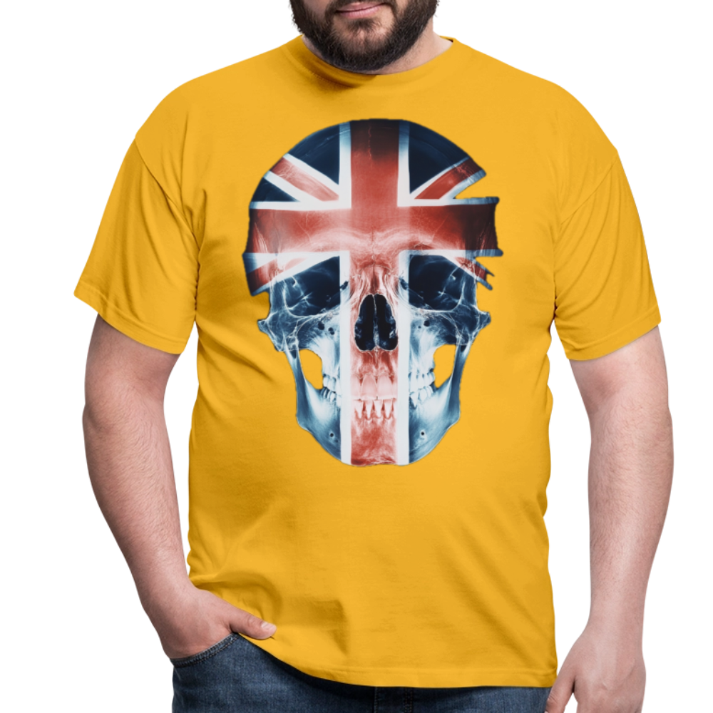 God Save the Skull, T-shirt herr - gul