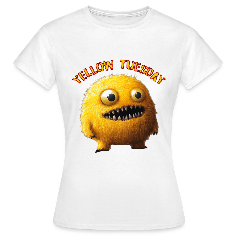 Yellow Tuesday – Funky, Not Blue, T-shirt dam - vit