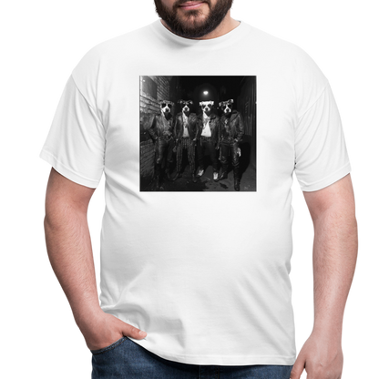 Barking Riot, T-shirt herr - vit