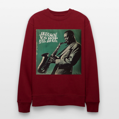 Groove in the Mind, Ekologisk sweatshirt CHANGER unisex från Stanley/Stella - vinröd