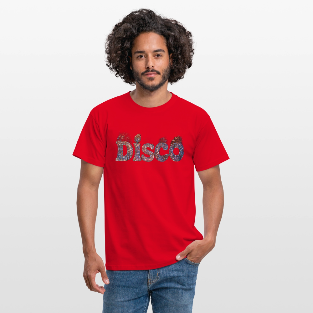 Star Dust, fades.T-shirt herr - röd