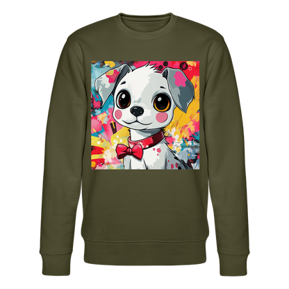 En vän eller fiende?, Ekologisk sweatshirt CHANGER unisex från Stanley/Stella - kaki