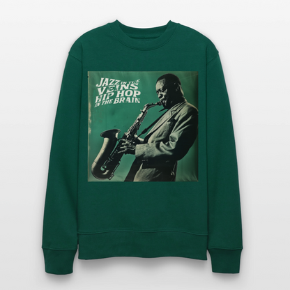 Groove in the Mind, Ekologisk sweatshirt CHANGER unisex från Stanley/Stella - skogsgrön
