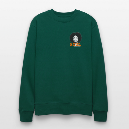 SOUL PWR, Ekologisk sweatshirt CHANGER unisex från Stanley/Stella - skogsgrön