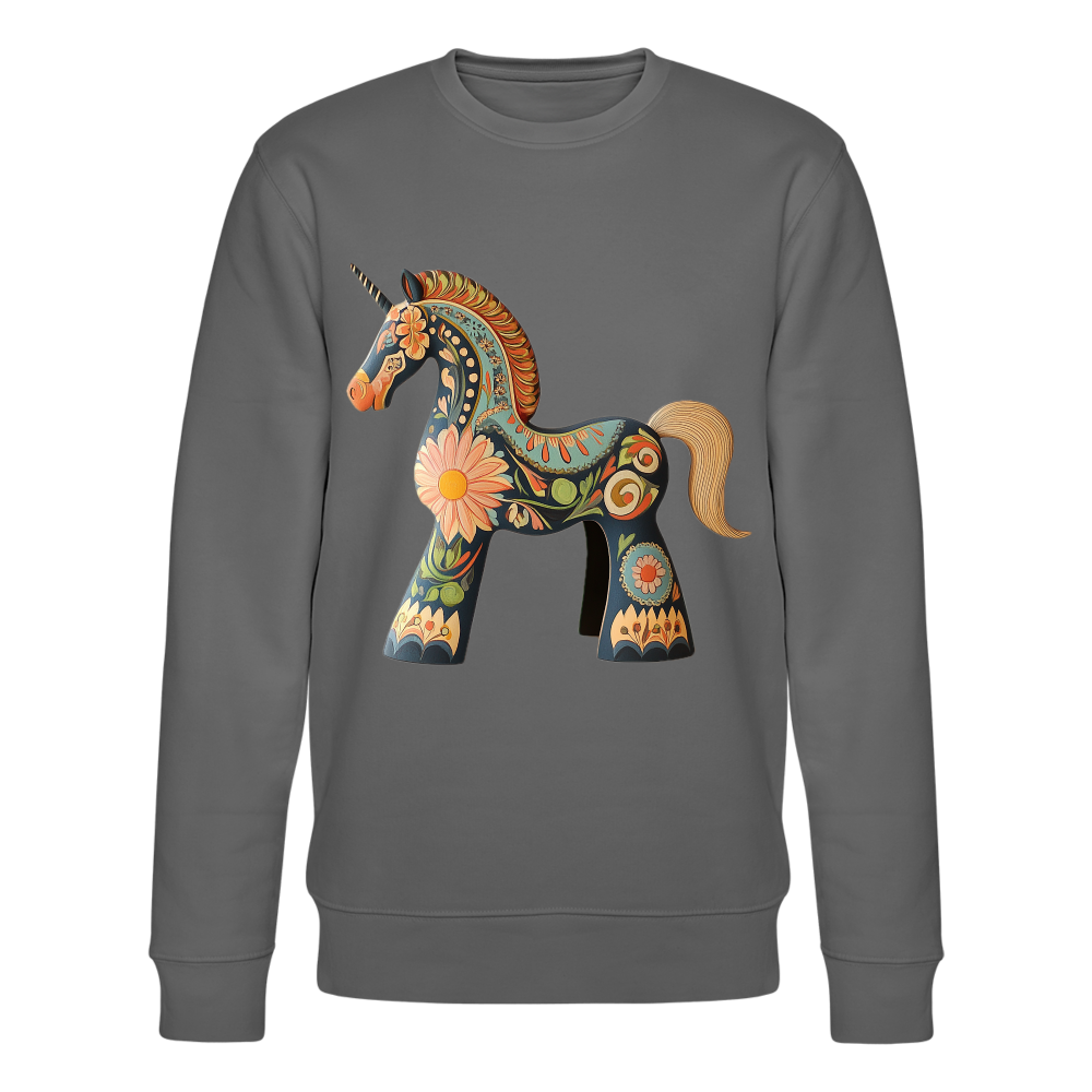 Färger av magi, Ekologisk sweatshirt CHANGER unisex från Stanley/Stella - kolgrå