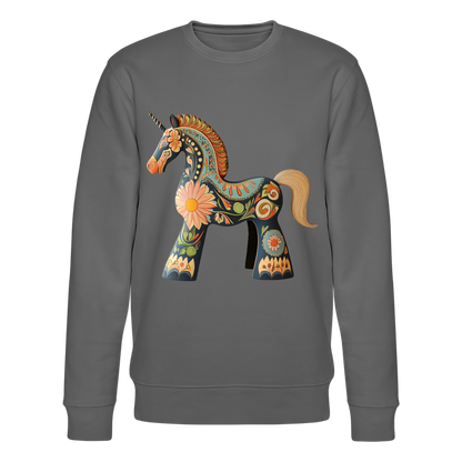 Färger av magi, Ekologisk sweatshirt CHANGER unisex från Stanley/Stella - kolgrå