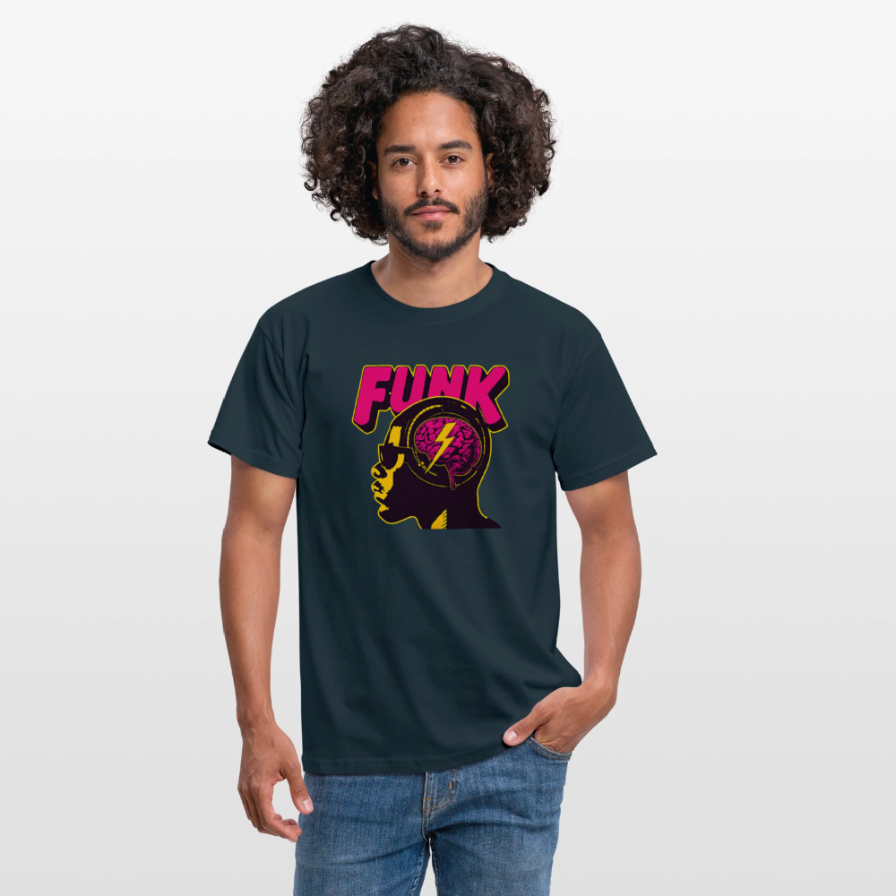 Funk Head, T-shirt herr - marinblå