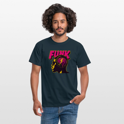 Funk Head, T-shirt herr - marinblå