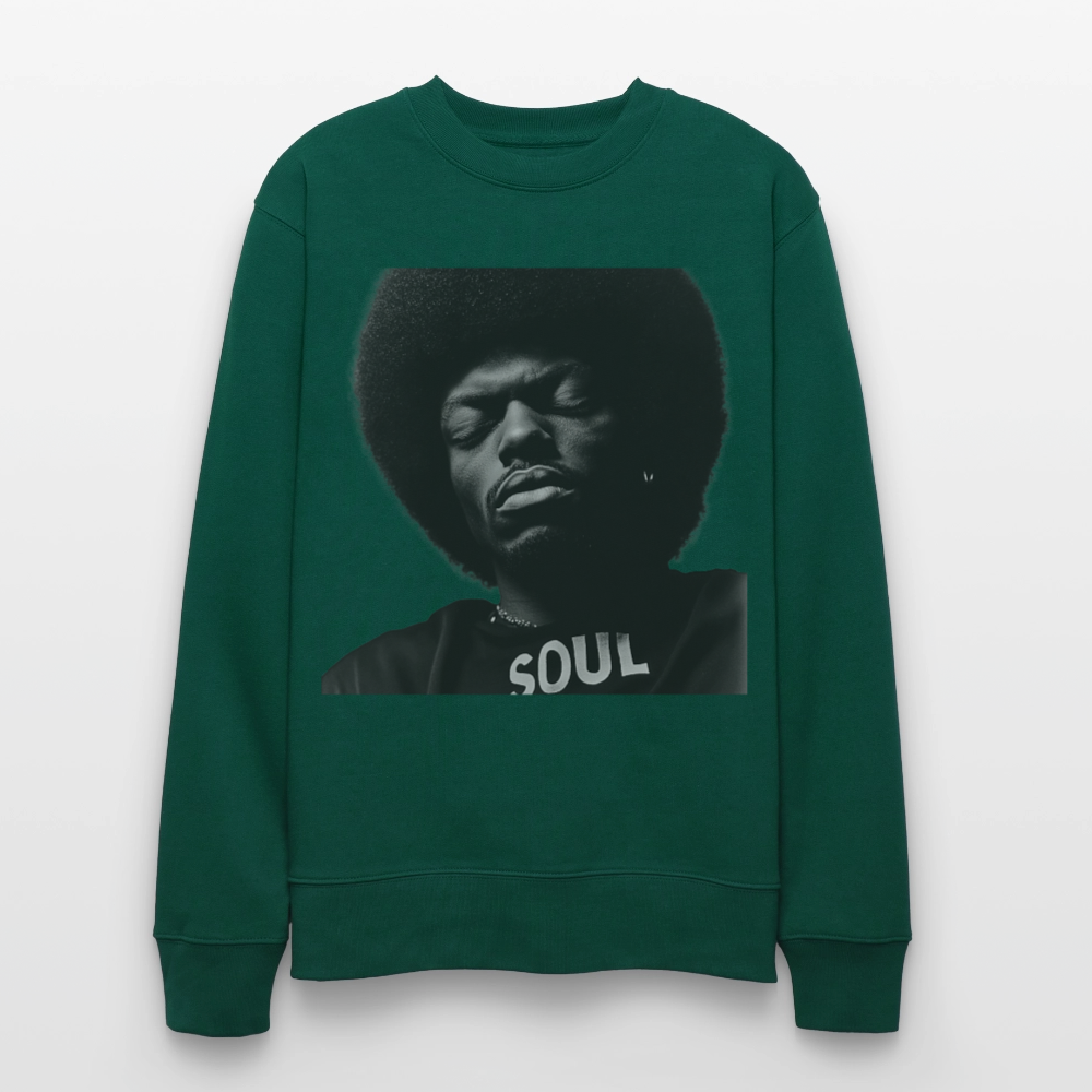 Where Soul Lives, Ekologisk sweatshirt CHANGER unisex från Stanley/Stella - skogsgrön