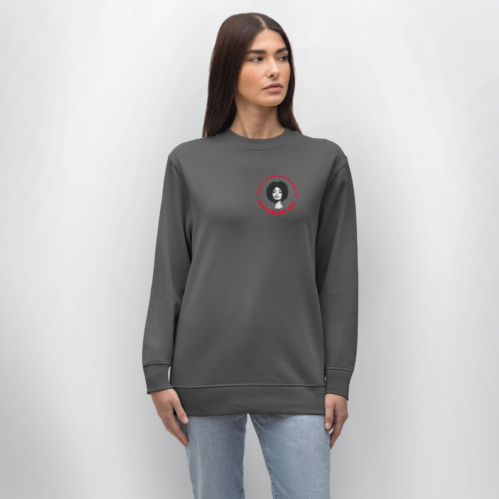 Where Music Lives – Powered by Acceso Family (small print), Ekologisk sweatshirt CHANGER unisex från Stanley/Stella - kolgrå