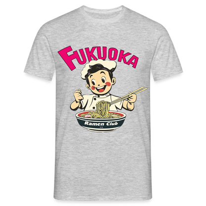 Fukuoka Ramen Club, T-shirt herr - gråmelerad