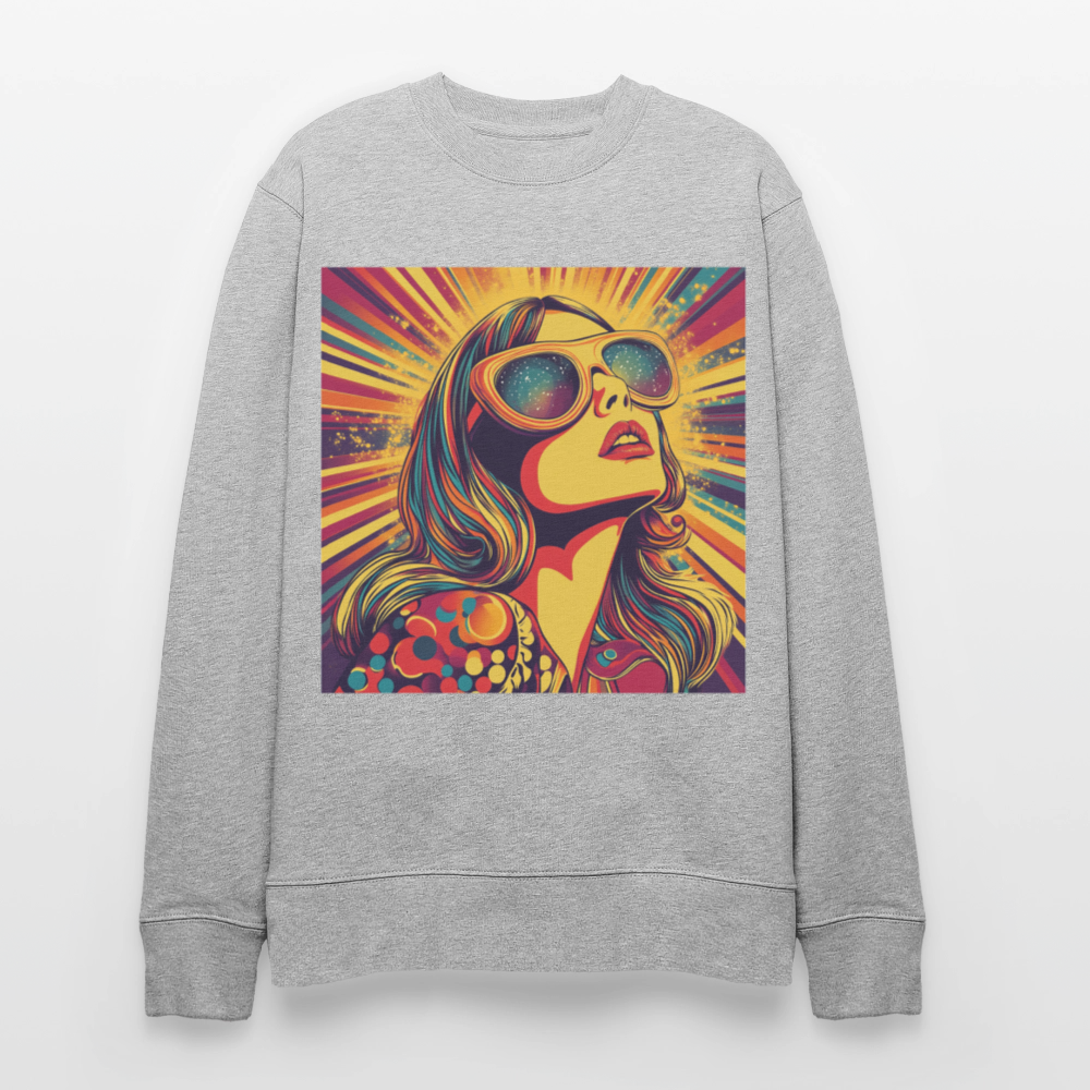 Disco Fever, Ekologisk sweatshirt CHANGER unisex från Stanley/Stella - gråmelerad