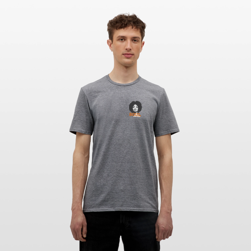 T-shirt unisex - Litet brösttryck - Litet brösttryck - grafitmelerad