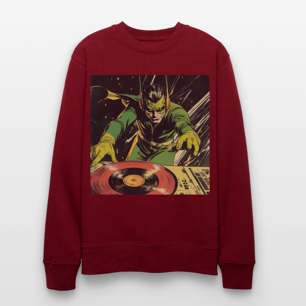 Vibe Venom, Ekologisk sweatshirt CHANGER unisex från Stanley/Stella - vinröd