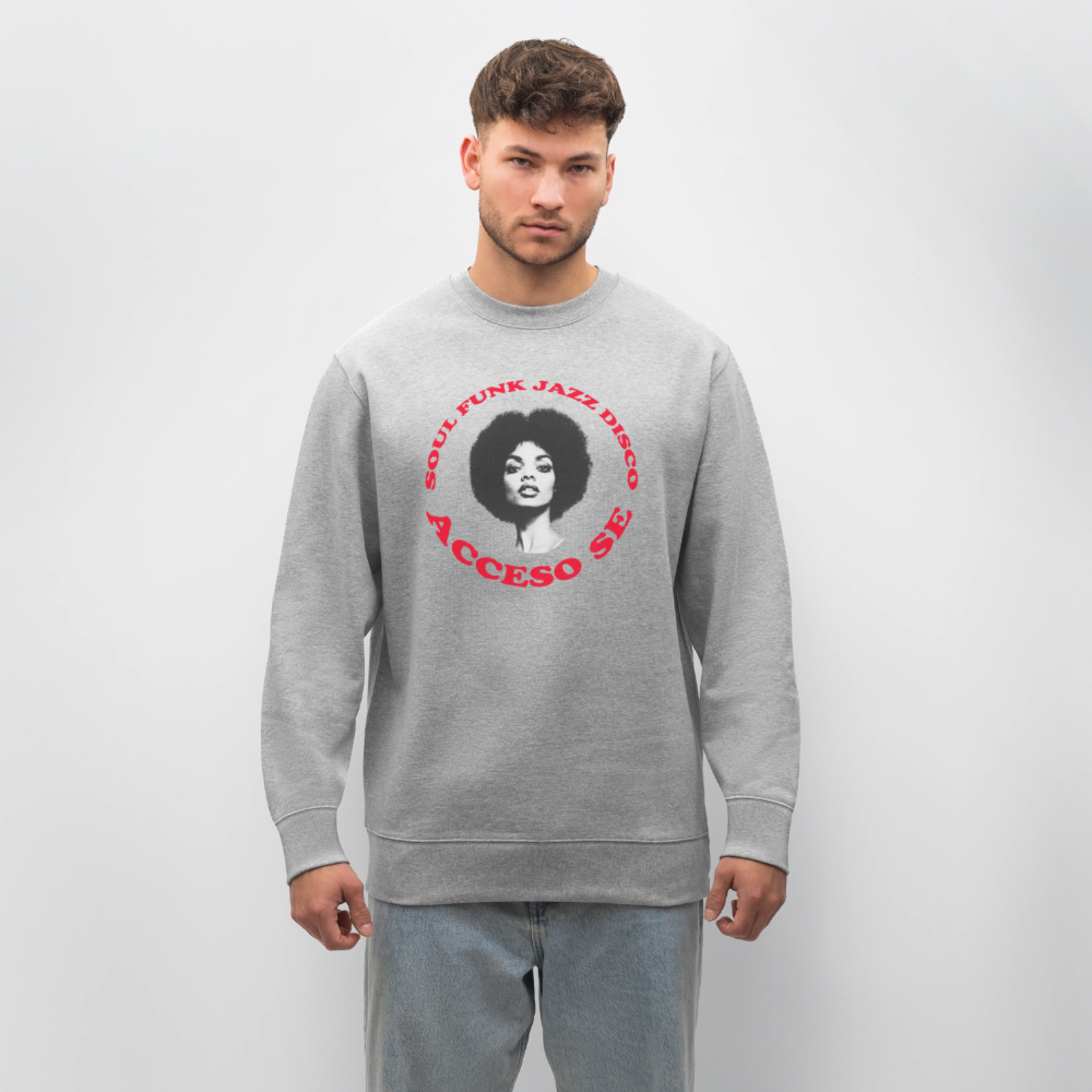 Where Music Lives – Powered by Acceso Family, Ekologisk sweatshirt CHANGER unisex från Stanley/Stella - gråmelerad
