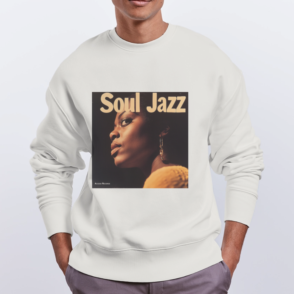 Acceso's Soul Groove: Jazz with a Beat, Ekologisk oversizetröja RADDER unisex från Stanley/Stella - OFF WHITE