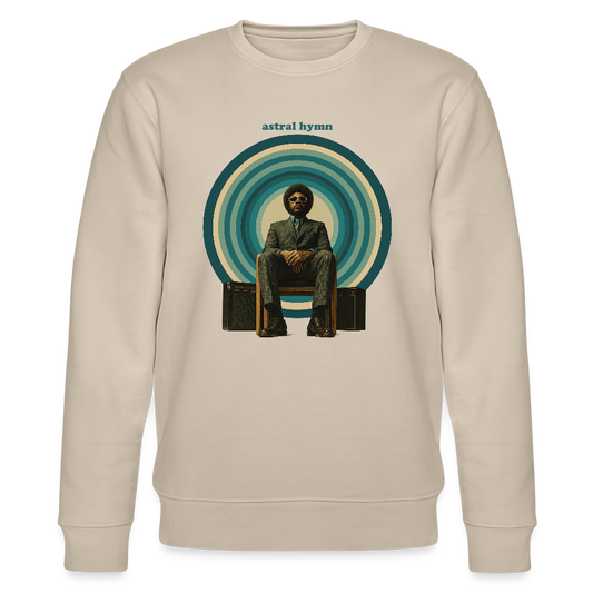 The Creator Has a Free Jazz Plan, Ekologisk sweatshirt CHANGER unisex från Stanley/Stella - beige