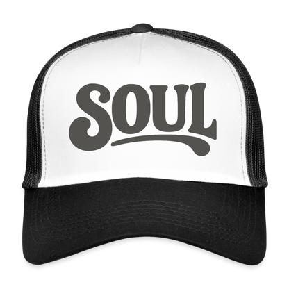All About Soul, Trucker Cap - vit/svart
