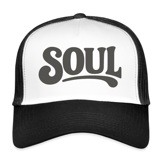 All About Soul, Trucker Cap - vit/svart