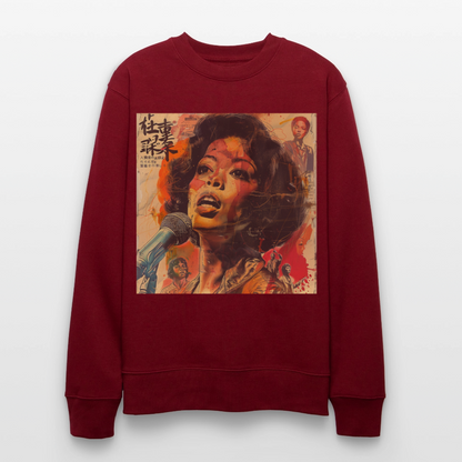 Soundtrack, Soul Undercover, Ekologisk sweatshirt CHANGER unisex från Stanley/Stella - vinröd