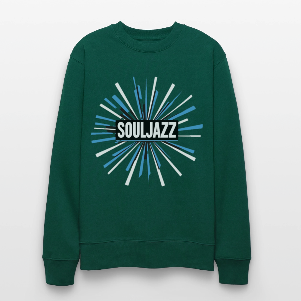 Jazz Meets Soul, Ekologisk sweatshirt CHANGER unisex från Stanley/Stella - skogsgrön