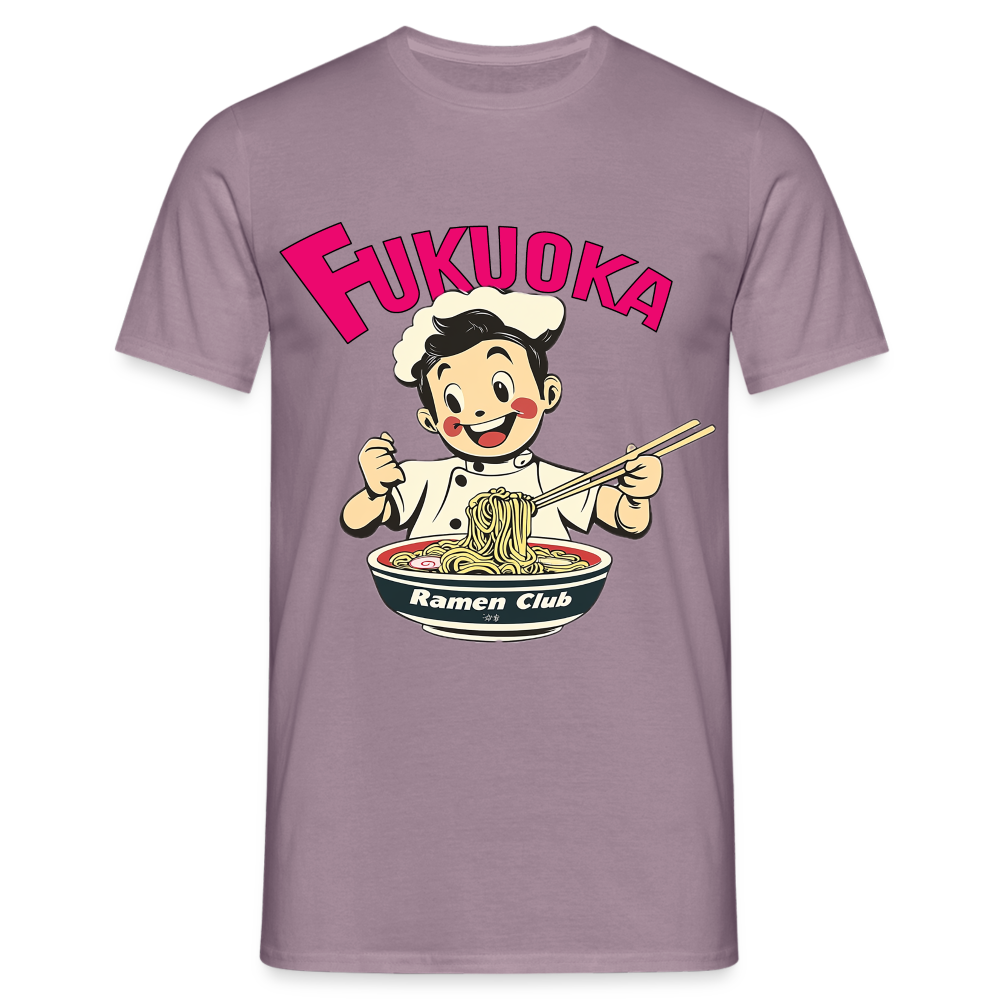 Fukuoka Ramen Club, T-shirt herr - lilagrå 