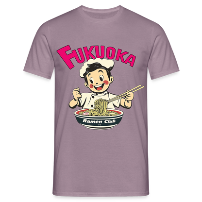 Fukuoka Ramen Club, T-shirt herr - lilagrå 