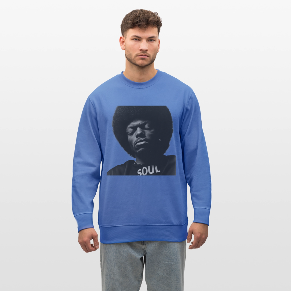 Where Soul Lives, Ekologisk sweatshirt CHANGER unisex från Stanley/Stella - blå