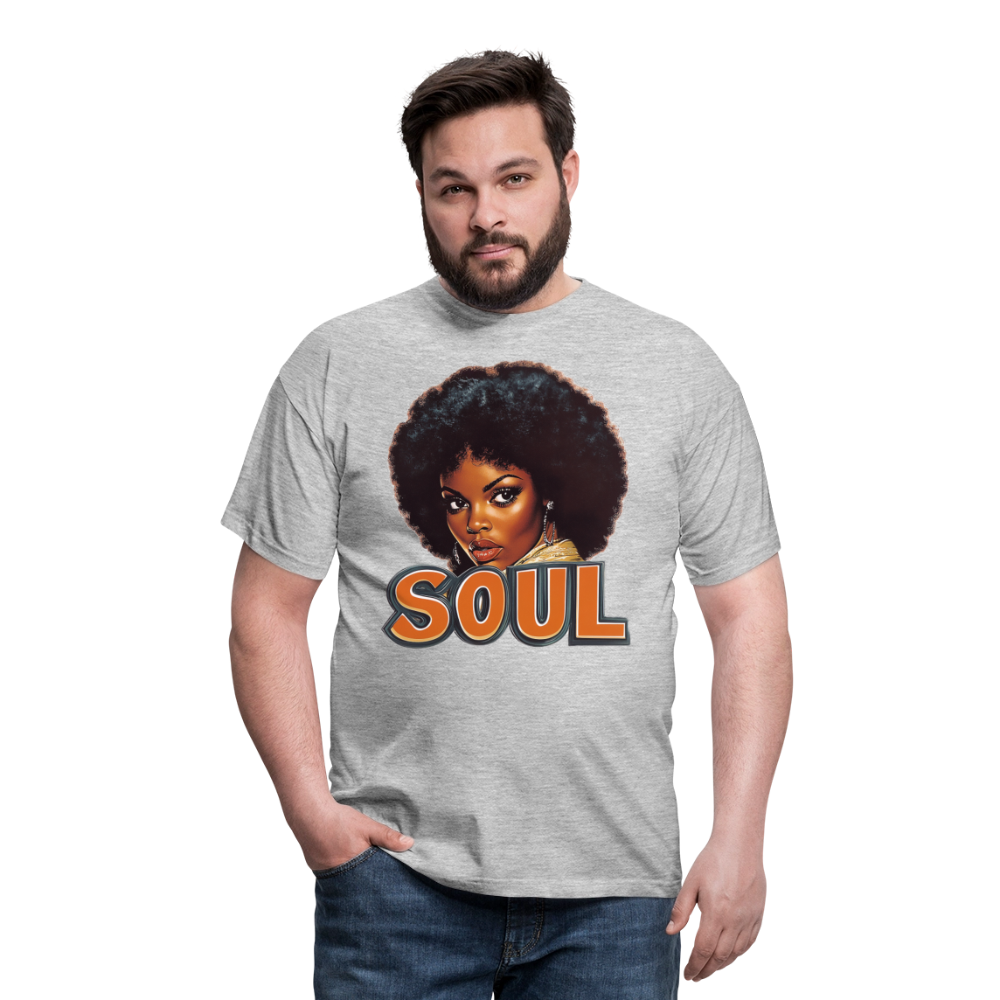 Soulful Vibes, T-shirt herr - gråmelerad