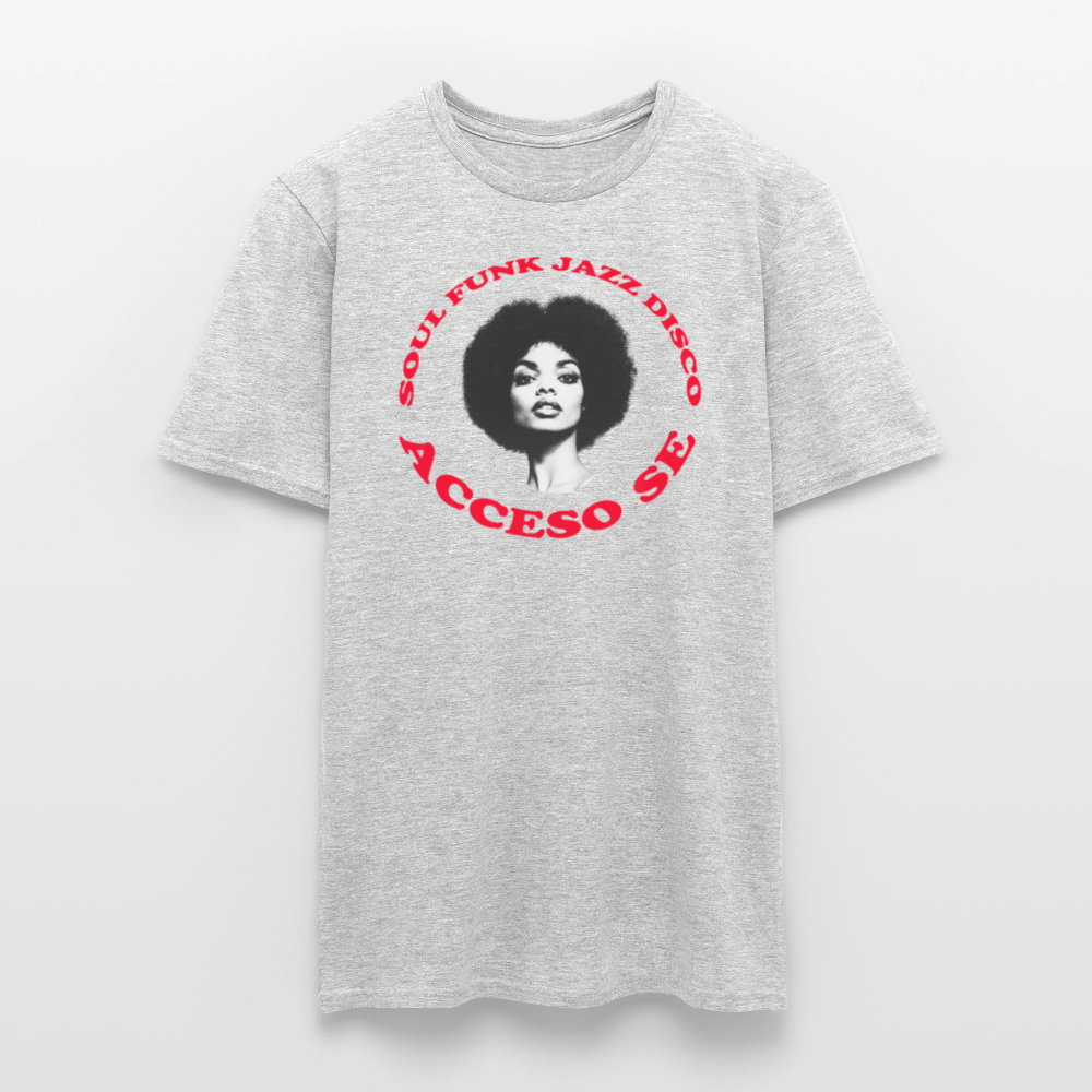 Where Music Lives – Powered by Acceso Family, T-shirt unisex - gråmelerad