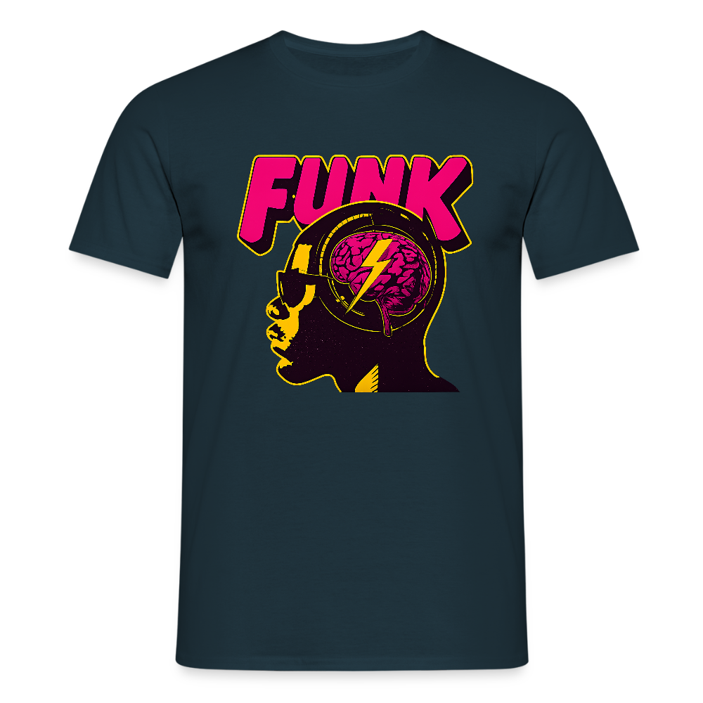 Funk Head, T-shirt herr - marinblå