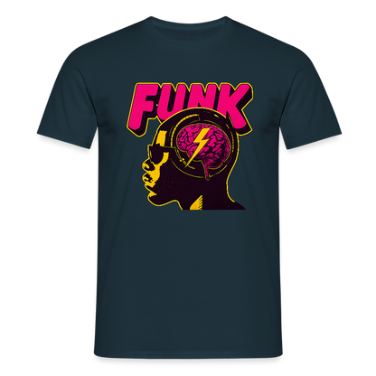 Funk Head, T-shirt herr - marinblå