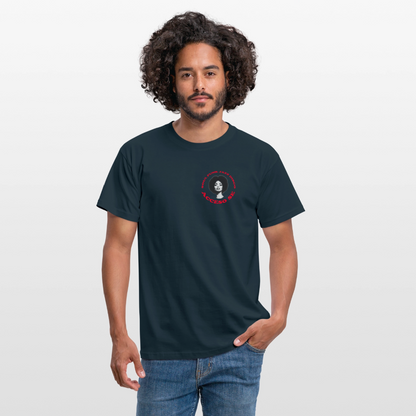 Where Music Lives – Powered by Acceso Family (small print), T-shirt unisex - marinblå