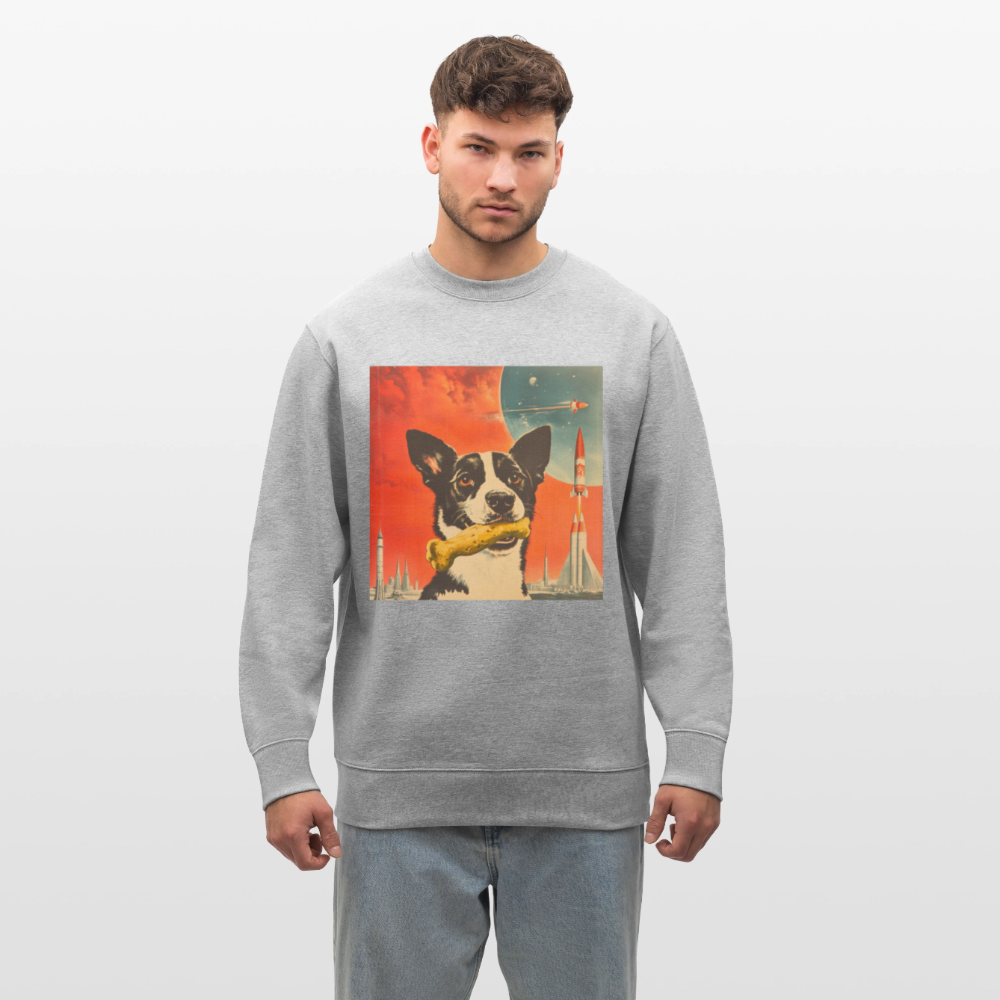 Stjärnorna Nära, Ekologisk sweatshirt CHANGER unisex från Stanley/Stella - gråmelerad